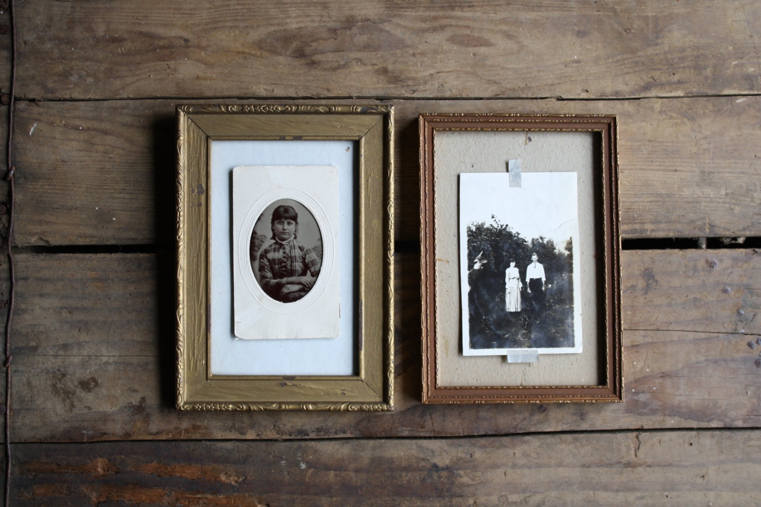 vintage wooden picture frames