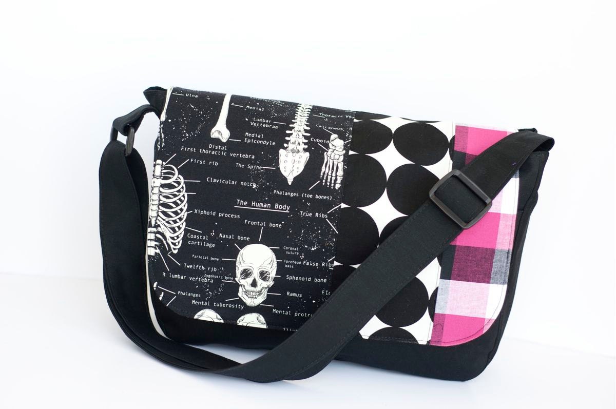 Patchwork Messenger Bag - Anatomy