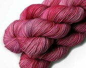Tight Twist MCN Fingering Yarn - Cherry Sorbet, 400 yards