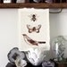 Flight Series C - Parchment Print bee art butterfly bird neutral fine art print