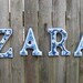 Painted Wooden Letters (1 to 6 letters)