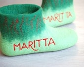 NAME ON SLIPPERS, personal touch, personal gift, 1word