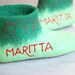 NAME ON SLIPPERS, personal touch, personal gift, 1word