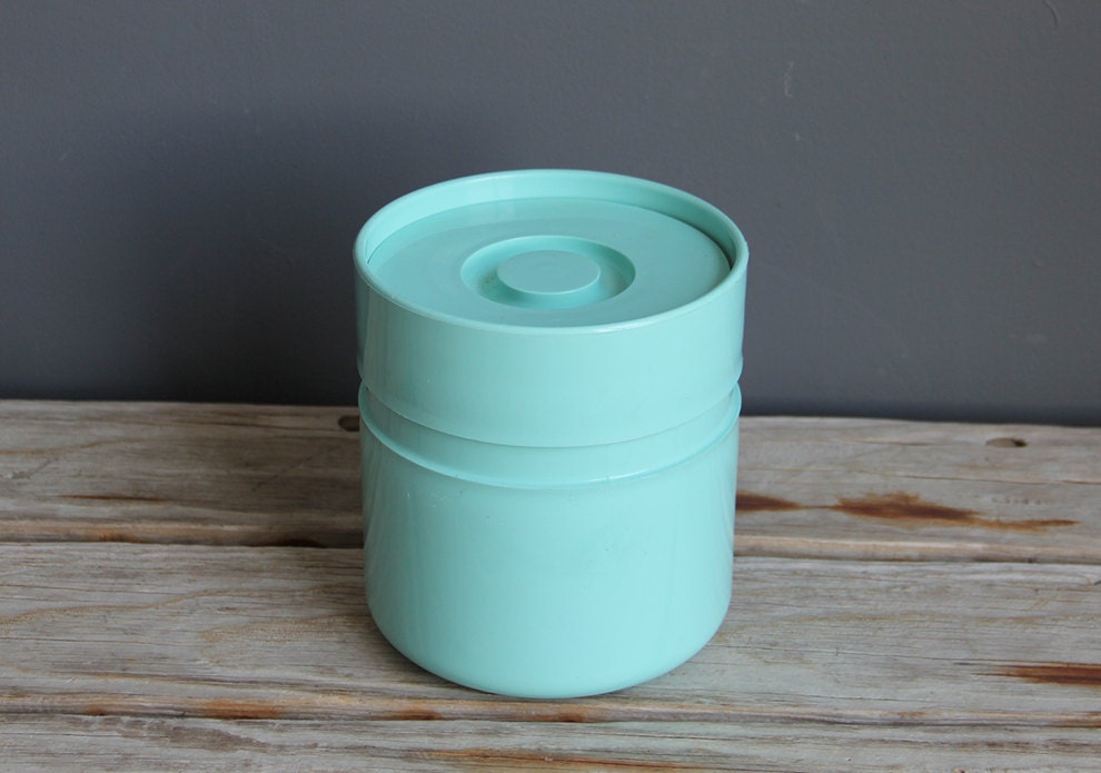 Turquoise Mod Heller Ice Bucket by Sergio Asti