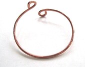 Eco Friendly Copper Cuff Bracelet Rustic Minimalist Unisex Metalwork