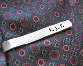 NEW - custom hand stamped tie bar - personalize for a cool Father's Day or groomsman gift