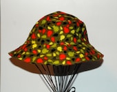 Children's Sun Hat  Friendly Bugs 18 Months Reversible Cotton