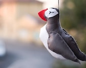 SALE // Puffin - grey and white