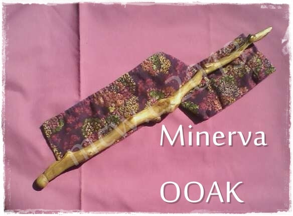 Wood Witch Wand "Minerva" (Crabapple Wood) OOAK