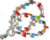 Bright eyeglasses chain necklace parrot coloured lanyard