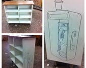 Open Bookcase with Pay Phone
