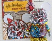 3" Pop Art Mickey Mouse Vinlymation Custom Toy Clown with ACEO card