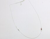 Asymmetric Ombre Necklace - Sterling Silver