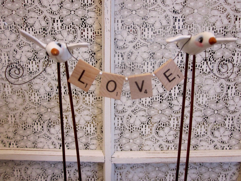LOVE Wedding Cake Topper