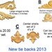 Tie backs for bed crowns or windows