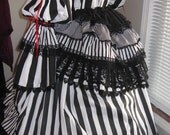 DDNJ Steampunk Victorian 5pc Reversible Corset Chemise Bustle Skirts Plus Custom Made Any Size Renaissance
