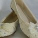 Sweet Wedding Ballet flats..vintage lace and Swarovski crystals..custom orders