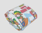 1980s Nintendo blanket / 80s bedding / Classic Zelda and Mario Comforter