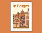 Movie poster retro print In Bruges 12x18 inches