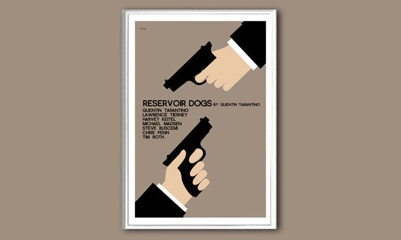 Movie poster Reservoir Dogs 12x18 inches print