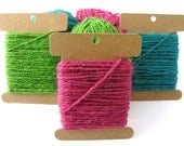 Jute Twine / Coloured String / 1.5mm Thick / 10 Metres / Fair Trade / Handmade