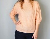 Vintage GARLAND Sweater / 1980s Sweater / Slouchy Sweater
