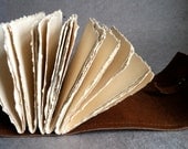 Rugged Brown Leather Journal with Antique Square Nail by Binding Bee