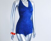 1950s RARE Shirred Cole of California Swimsuit S M L
