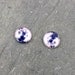 Moon Handmade Glass Cabochon 12mm GH41(10pcs)