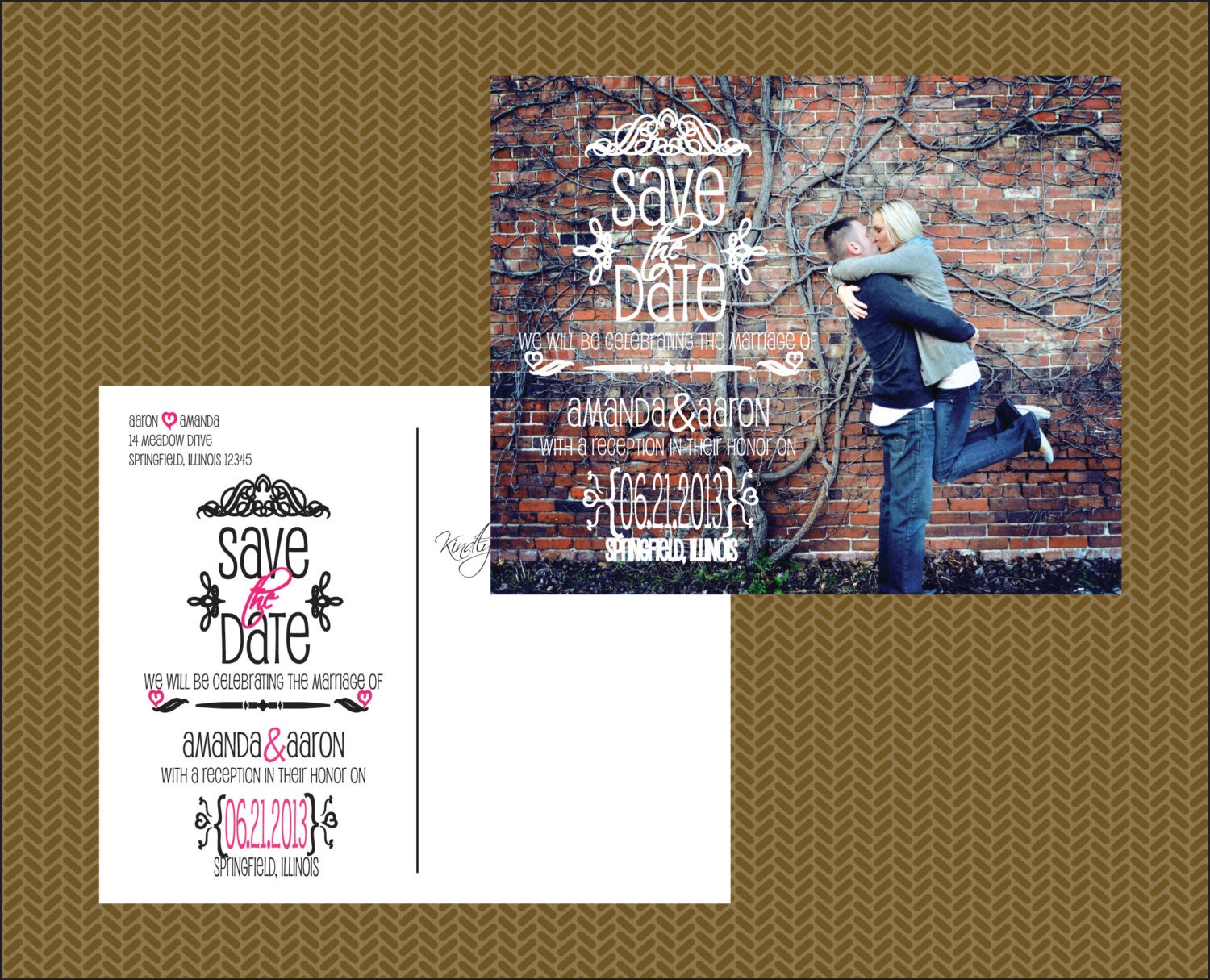 Custom wedding Save the Date POSTCARD Printable or Printed Il_570xn