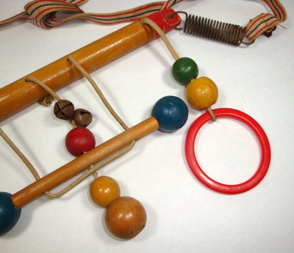 Vintage Mid Century Child's  Mobile, Wood  (230-11)
