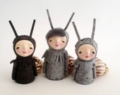 Snail Child Figurine, Collectable Figurine, snail doll