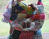 Vintage Hippie Embroidered Patchwork Hobo Bag Handbag Purse Handmade from Crazy Quilt Majik Horse