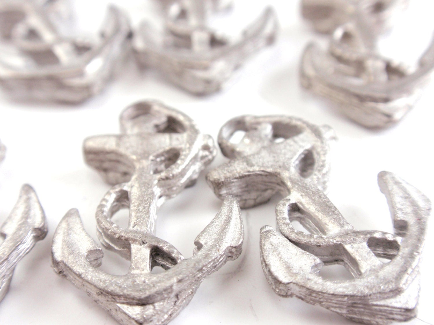 Anchor Charms Unfinished Metal Cabochons Jewelry Making Assemblage