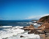 California Coast Photos -Blue Sky -Pacific Coast -Coastal Decor -Photography Gift -Colorado Fine Art Photography -11x14 Print
