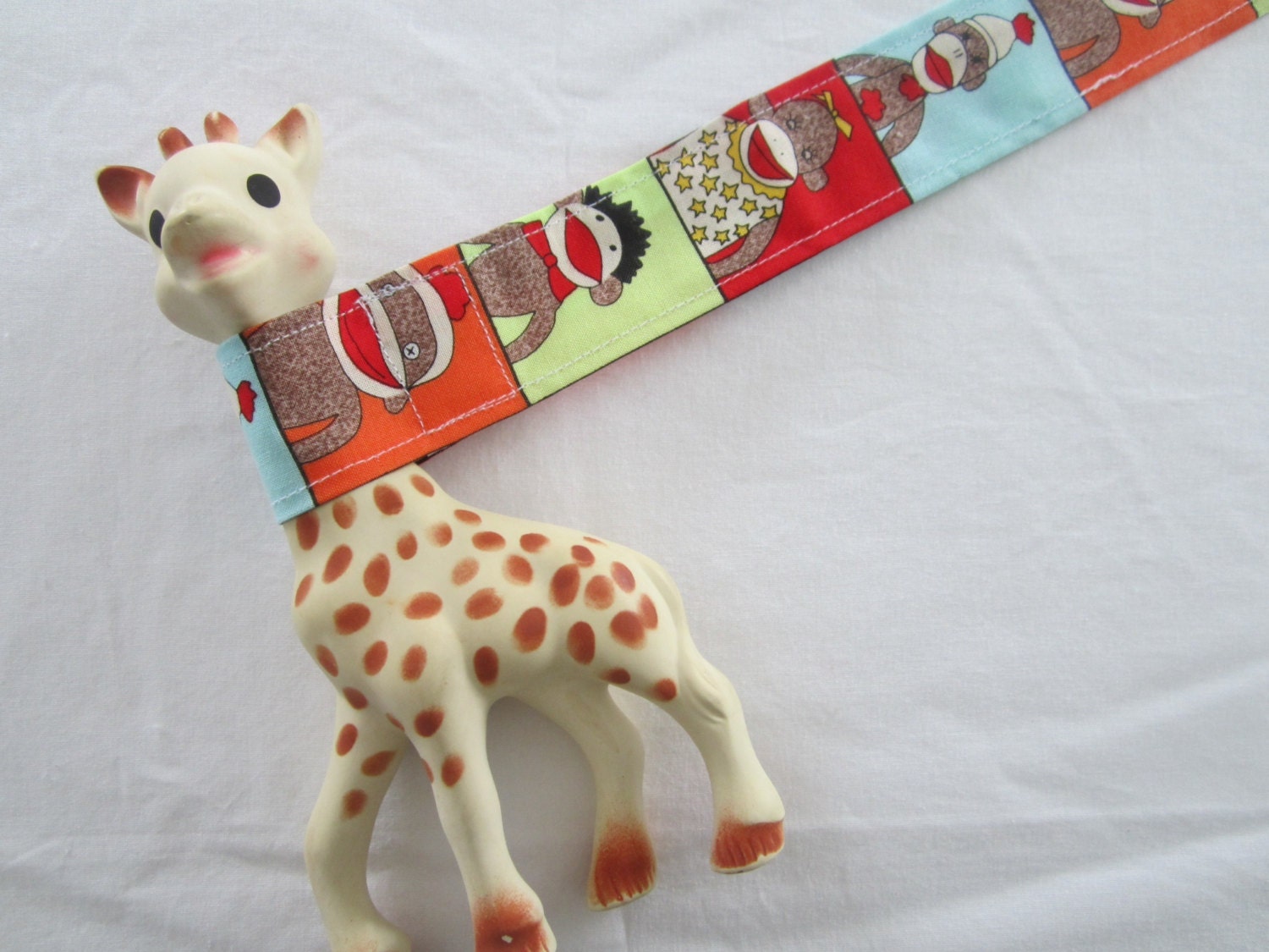Sock Monkey Toy Tether Sophie Leash