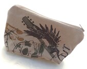 Skull and Guitar T-Shirt Zip Pouch
