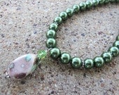 Simple Green Necklace