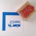 Ice Cream Truck Rubber Stamp