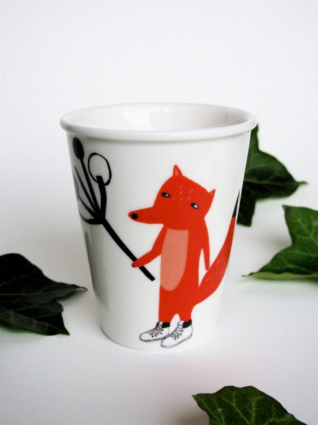Mug - Fox with branch