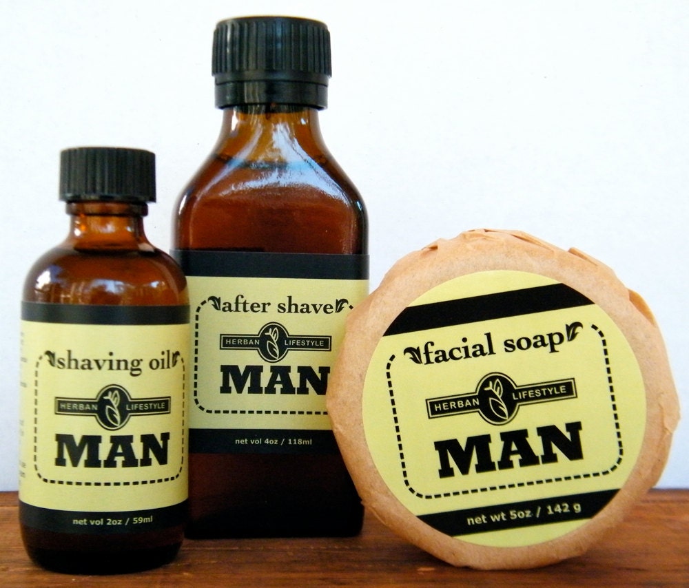 Herban Lifestyle Man Organic Vegan 3-Piece Grooming Gift Set