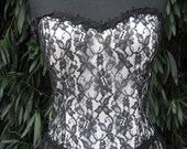 Vintage Black Lace Dress  // Formal Lace Party Dress by Scott McClintock