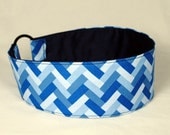Blue Chevrons Weezy Band, Wide