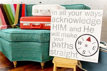 Proverbs 3:6 - 12x12 CAFE MOUNT