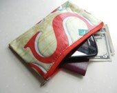Recycled Banner - Waterproof Zip Stationery, Gadget, Travel Document Purse