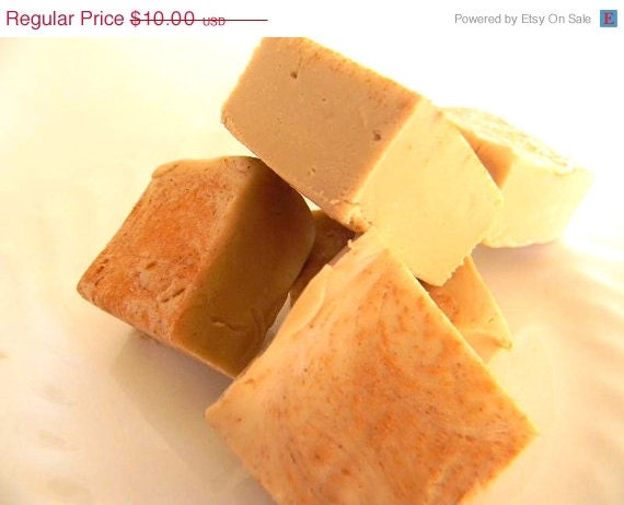 SALE Julie's Fudge - HOT BUTTERED Rum - Yummy Holiday Fudge Wonderment - 6 Pieces (1/2lb)