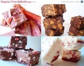 SALE Julie's Fudge - Fudge Lover's SAMPLER Pack - 3 pieces each, 6 kinds - 1 1/2 Pounds Total