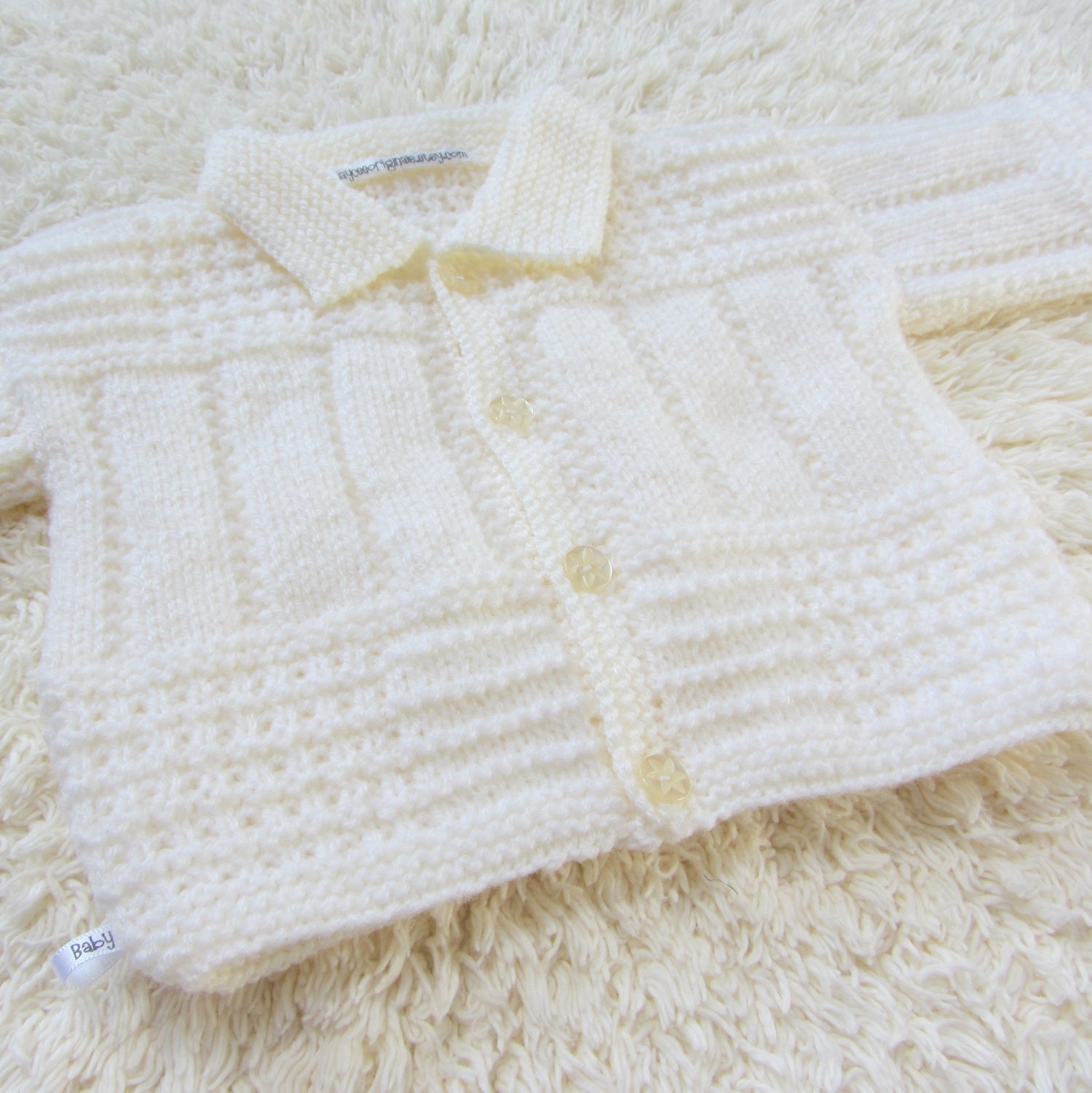 Hand Knitted Baby Cardigan