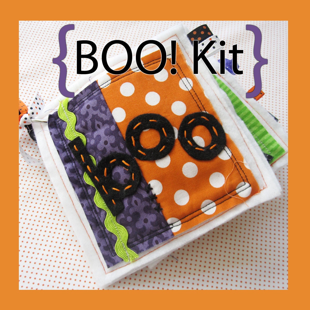 Boo Halloween Quiet Book KIT