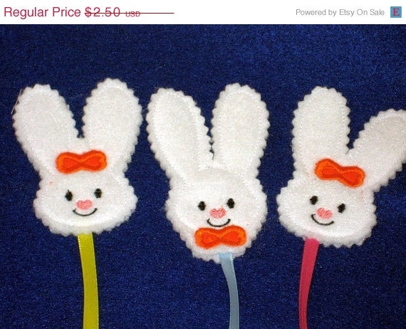 SALE Mini boy and girl Easter Bunny Bookmarkers Quantity discounts Il_170x135